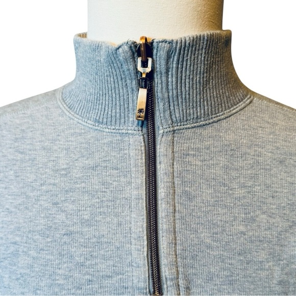 Tommy Bahama Reversible Men’s High Neck Sweater Quarter Zip XL Blue Tan - Picture 5 of 10